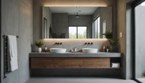 inconvénient béton ciré salle de bain