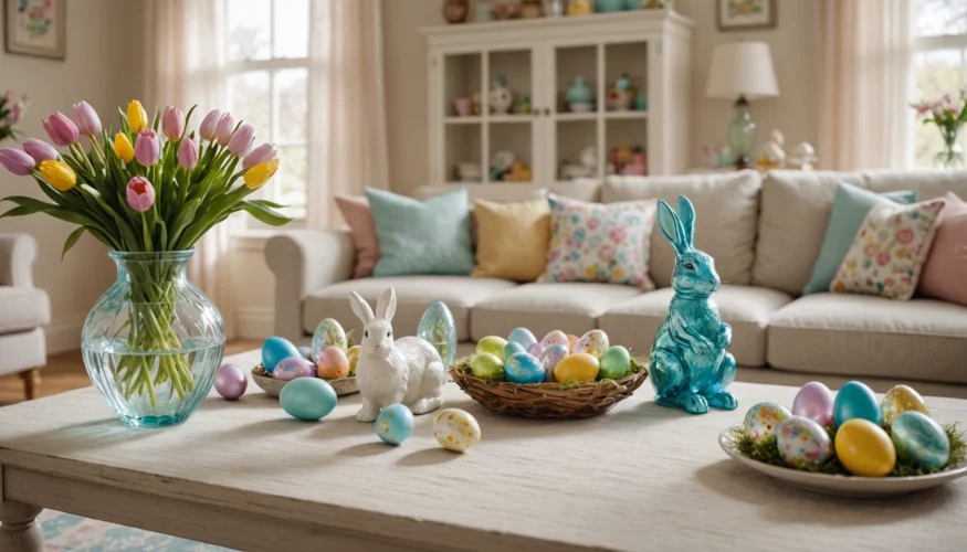 décoration de Pâques en verre