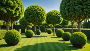 arbres sphériques avec tronc de 180 cm