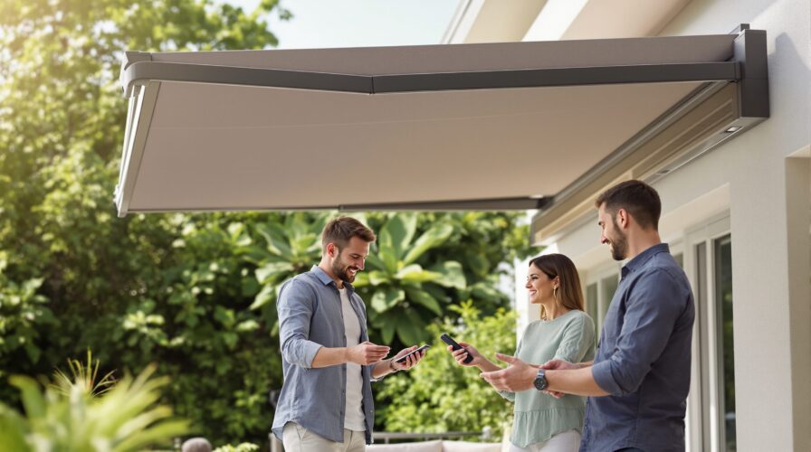 store banne motorisé