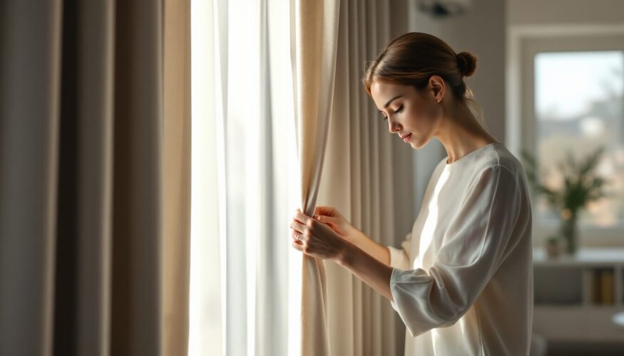 comment attacher rideaux trop long