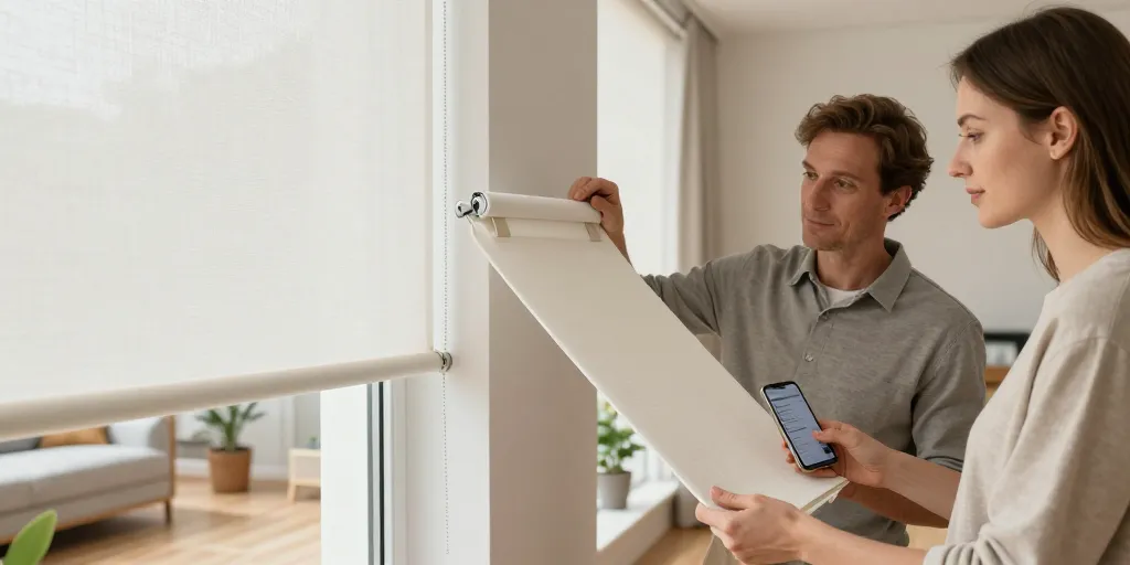 store à enrouleur tamisant