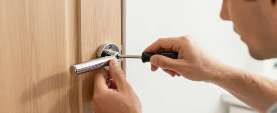 changer une poignée de porte avec serrure