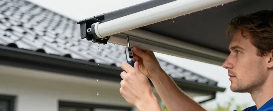 réglage inclinaison store banne